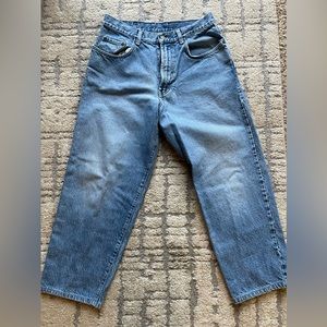 Lucky Brand Dungarees, Relaxed Fit, Shorter Length
Size 33